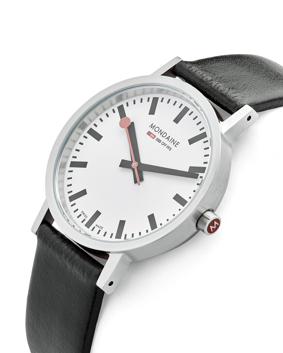 Herre | Mondaine New Classic Brushed Black 36mm | Mondaine | New Classic Brushed Black 36mm