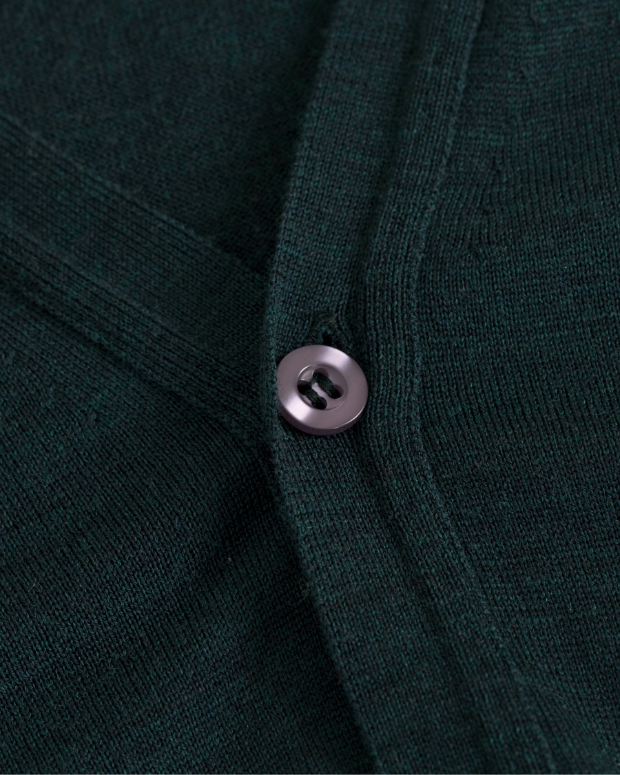 Herre | Gensere | John Smedley | Petworth Merino Cardigan Racing Green