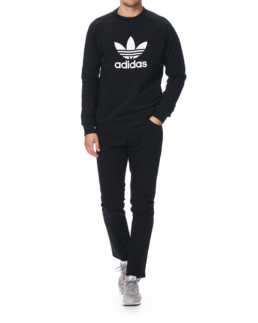 Herre | Gensere | adidas Originals | Trefoil Crew Neck Sweatshirt Black