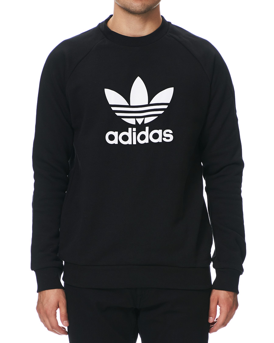 Herre | Gensere | adidas Originals | Trefoil Crew Neck Sweatshirt Black