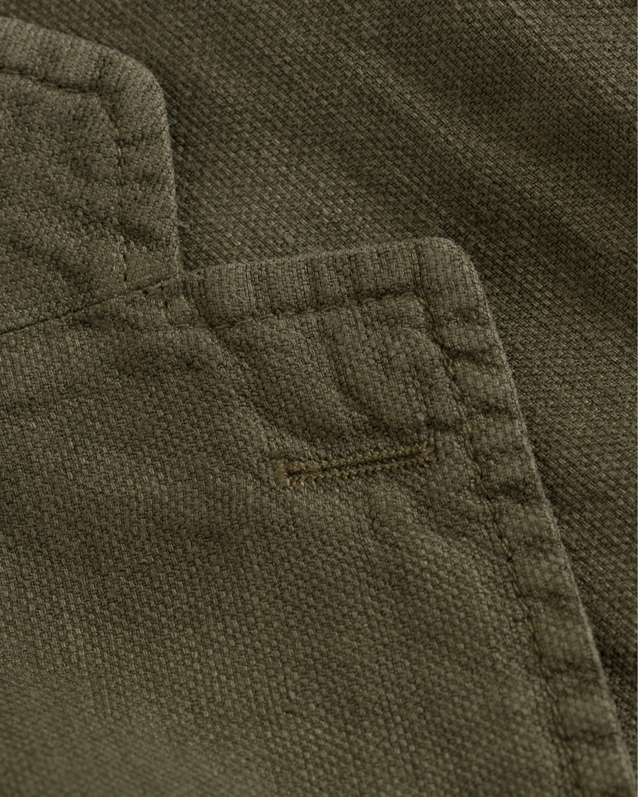 Herre | Dressjakker | Stenströms | Linen Patch Pocket Blazer Green