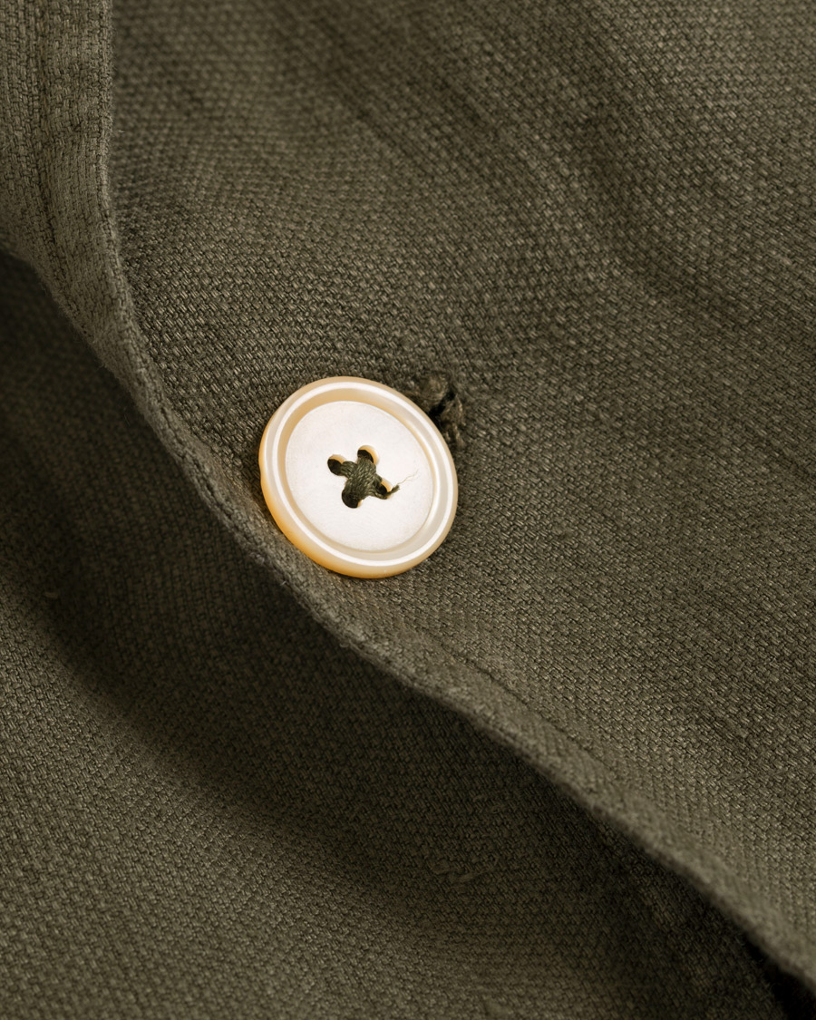 Herre | Dressjakker | Stenströms | Linen Patch Pocket Blazer Green