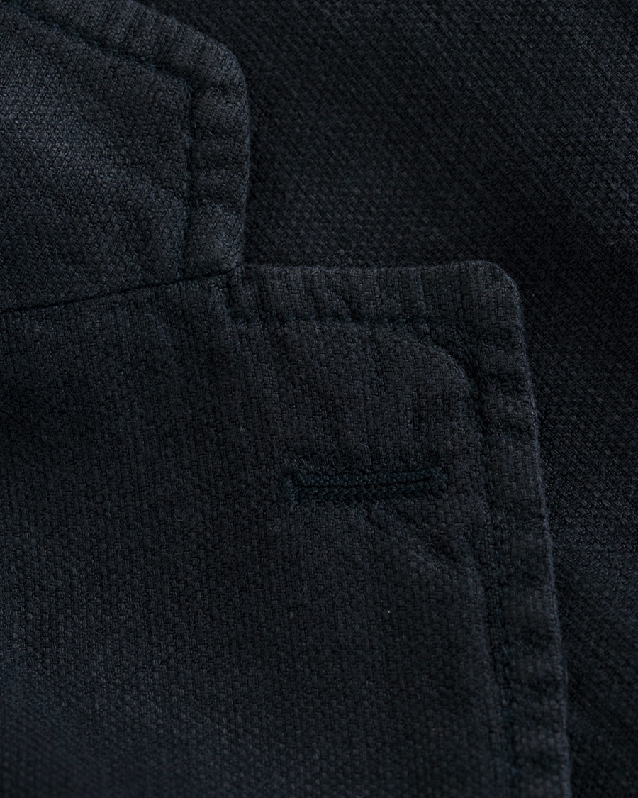 Herre | Dressjakker | Stenströms | Linen Patch Pocket Blazer Navy
