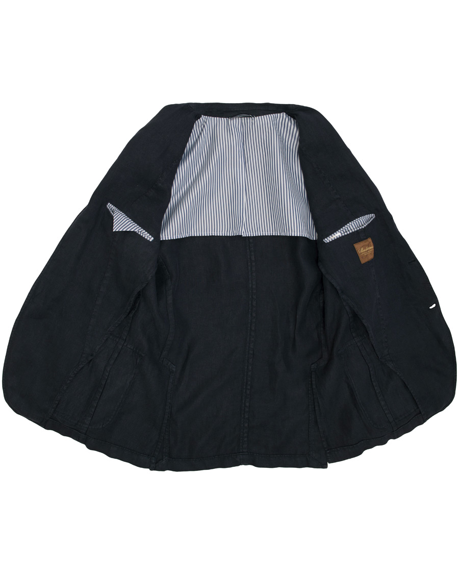 Herre | Dressjakker | Stenströms | Linen Patch Pocket Blazer Navy