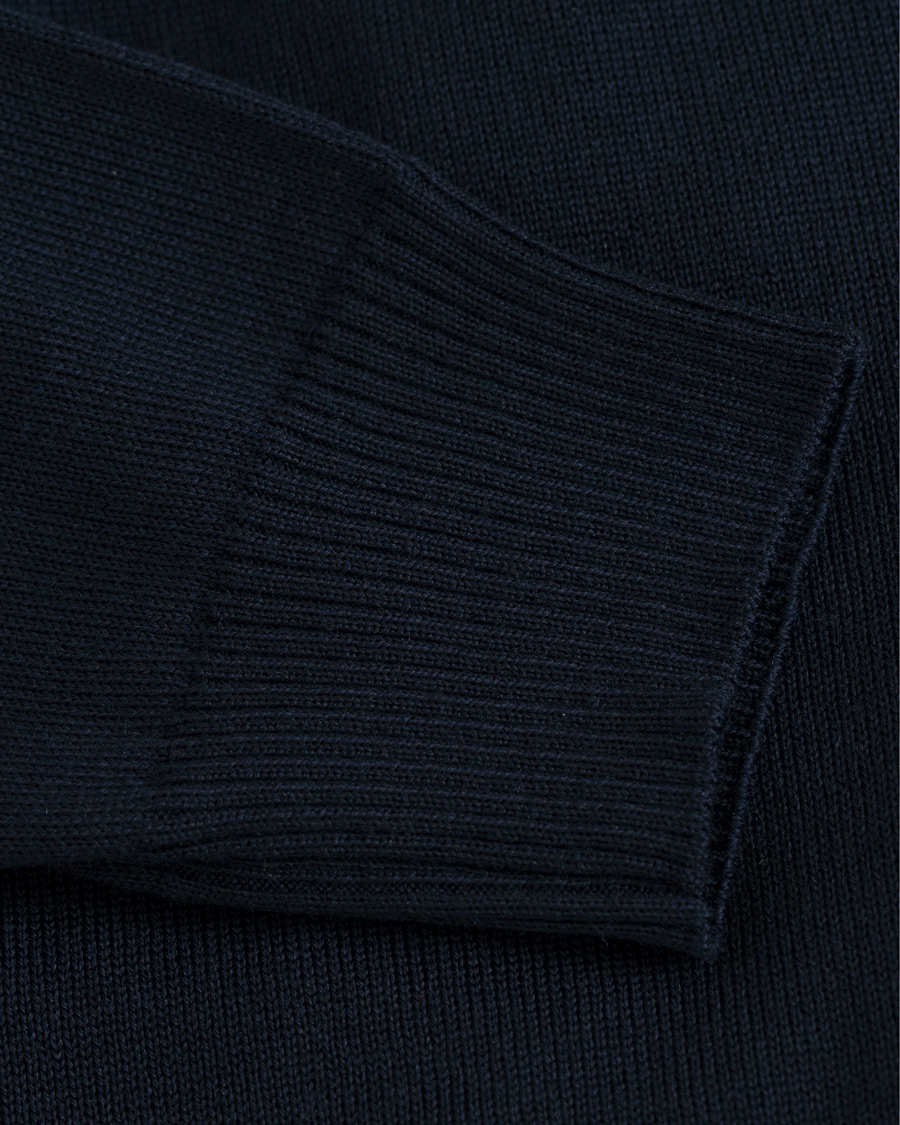 Herre | Gensere | Stenströms | Merino Wool Patch Elbow Cardigan Navy
