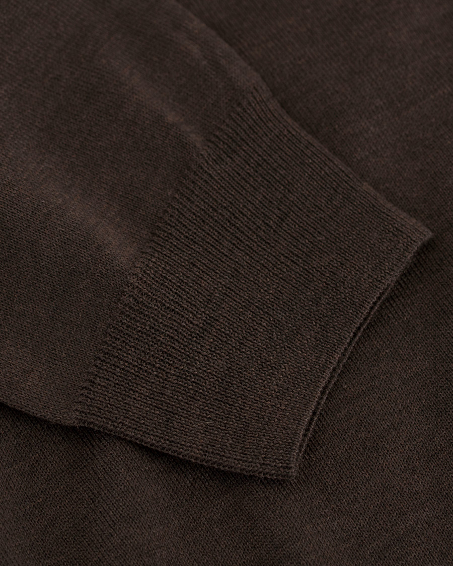 Herre | Gensere | Stenströms | Merino Zegna Knitted Cardigan Brown