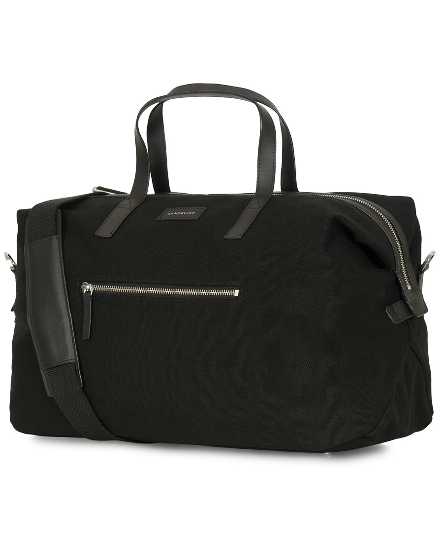 Herre | Vesker | Sandqvist | Holly Grand Organic Cotton Canvas Weekendbag Black