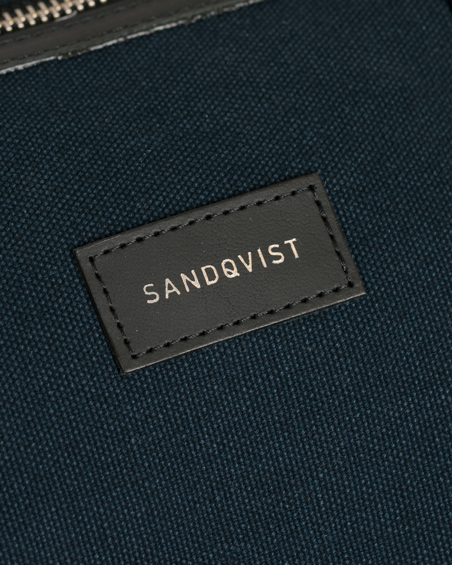 Herre | Vesker | Sandqvist | Holly Grand Organic Cotton Canvas Weekendbag Blue