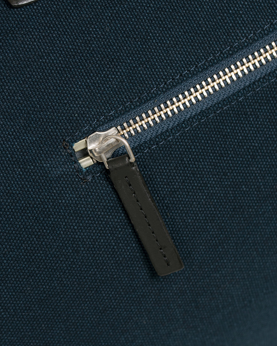 Herre | Vesker | Sandqvist | Holly Grand Organic Cotton Canvas Weekendbag Blue