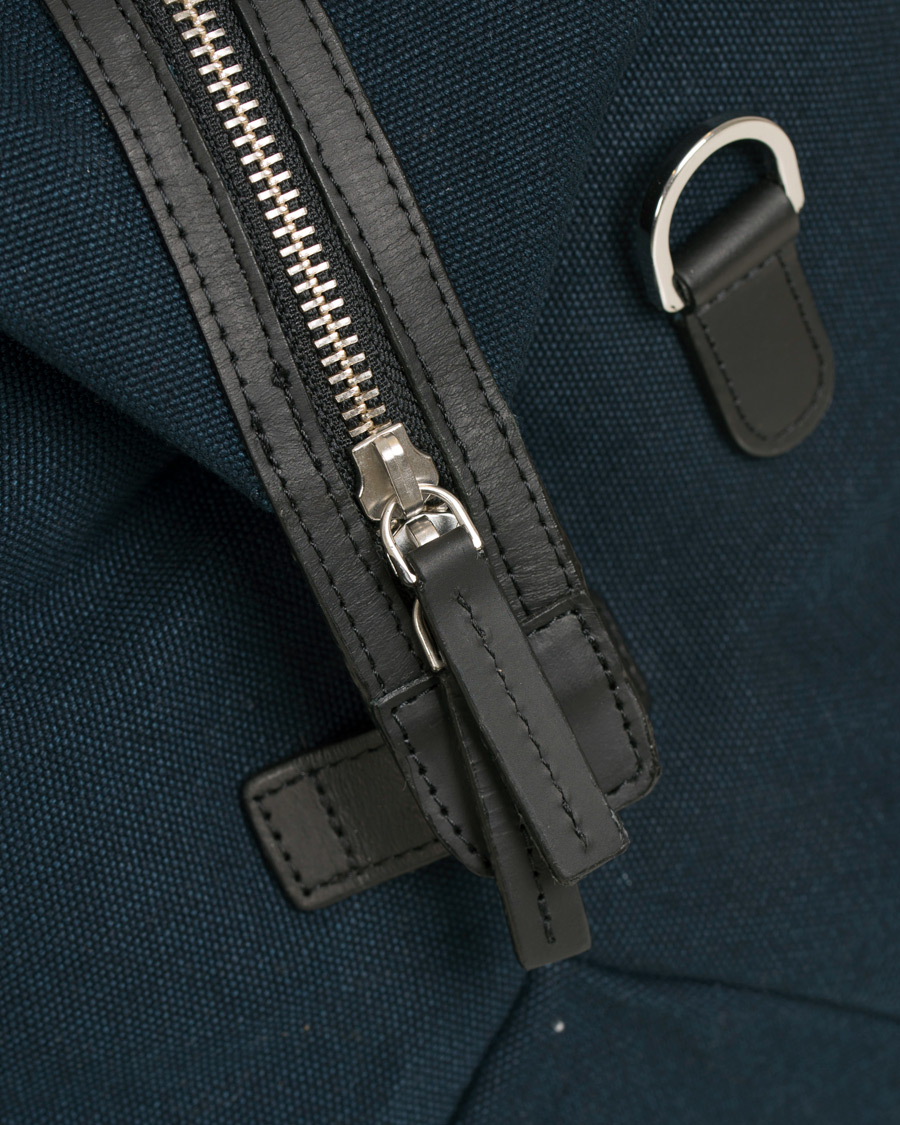 Herre | Vesker | Sandqvist | Holly Grand Organic Cotton Canvas Weekendbag Blue
