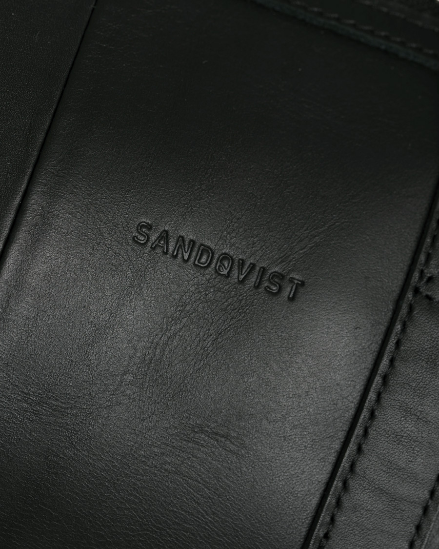 Herre | Vesker | Sandqvist | Holly Vegetable Tanned Leather Weekendbag Black