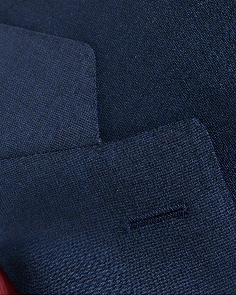 Herre | Dresser | Canali | Capri Wool Contrast Lining Suit Navy