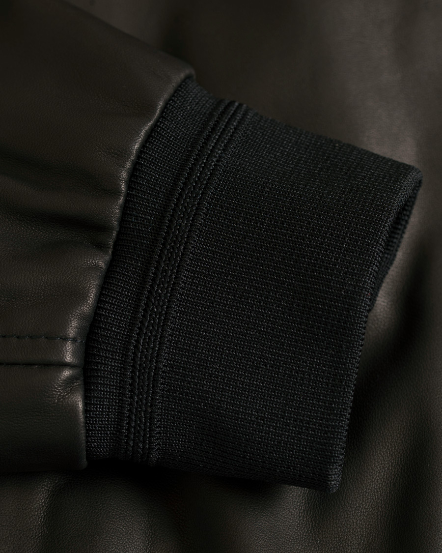 Herre | Jakker | Canali | Leather Jacket Black