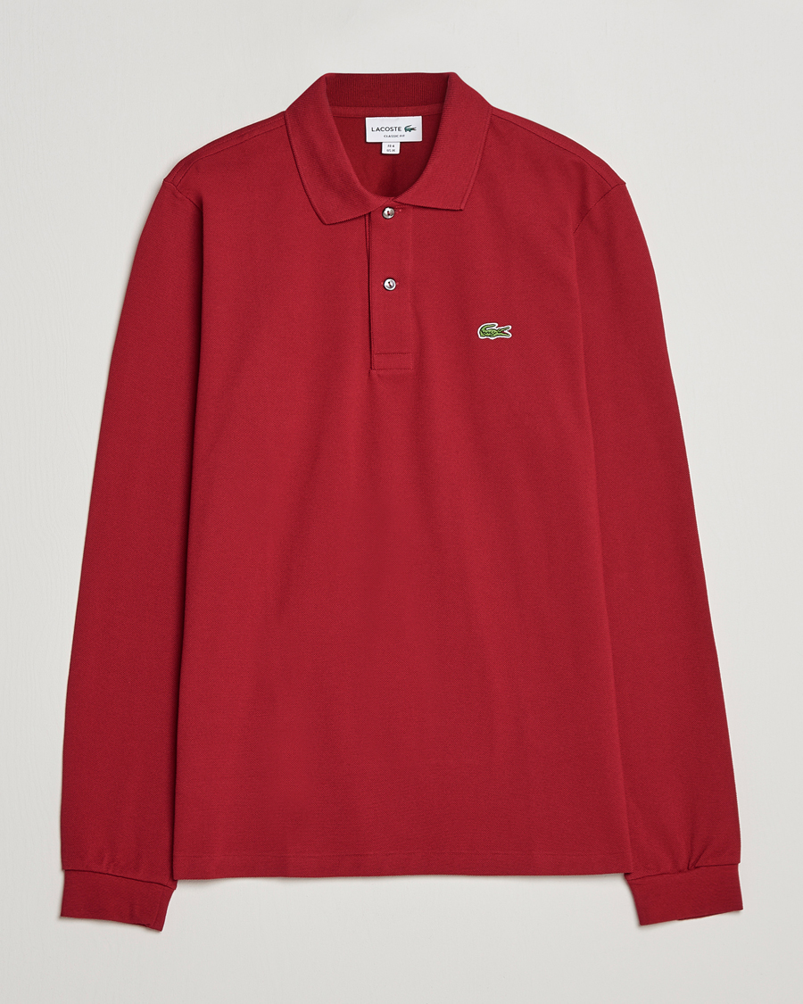 Herre | Pikéer | Lacoste | Original Long Sleeve Polo Piké Bordeaux