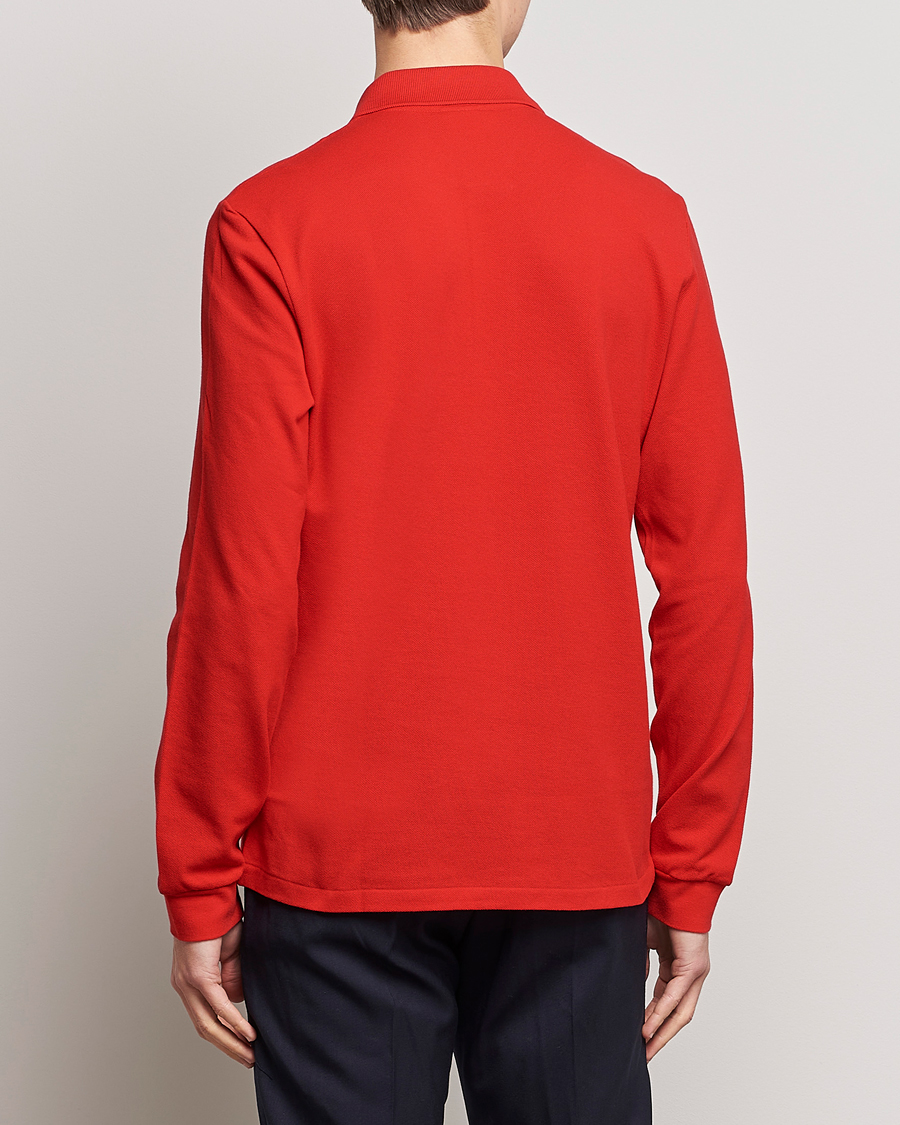 Herre | Langærmede polotrøjer | Lacoste | Long Sleeve Polo Red