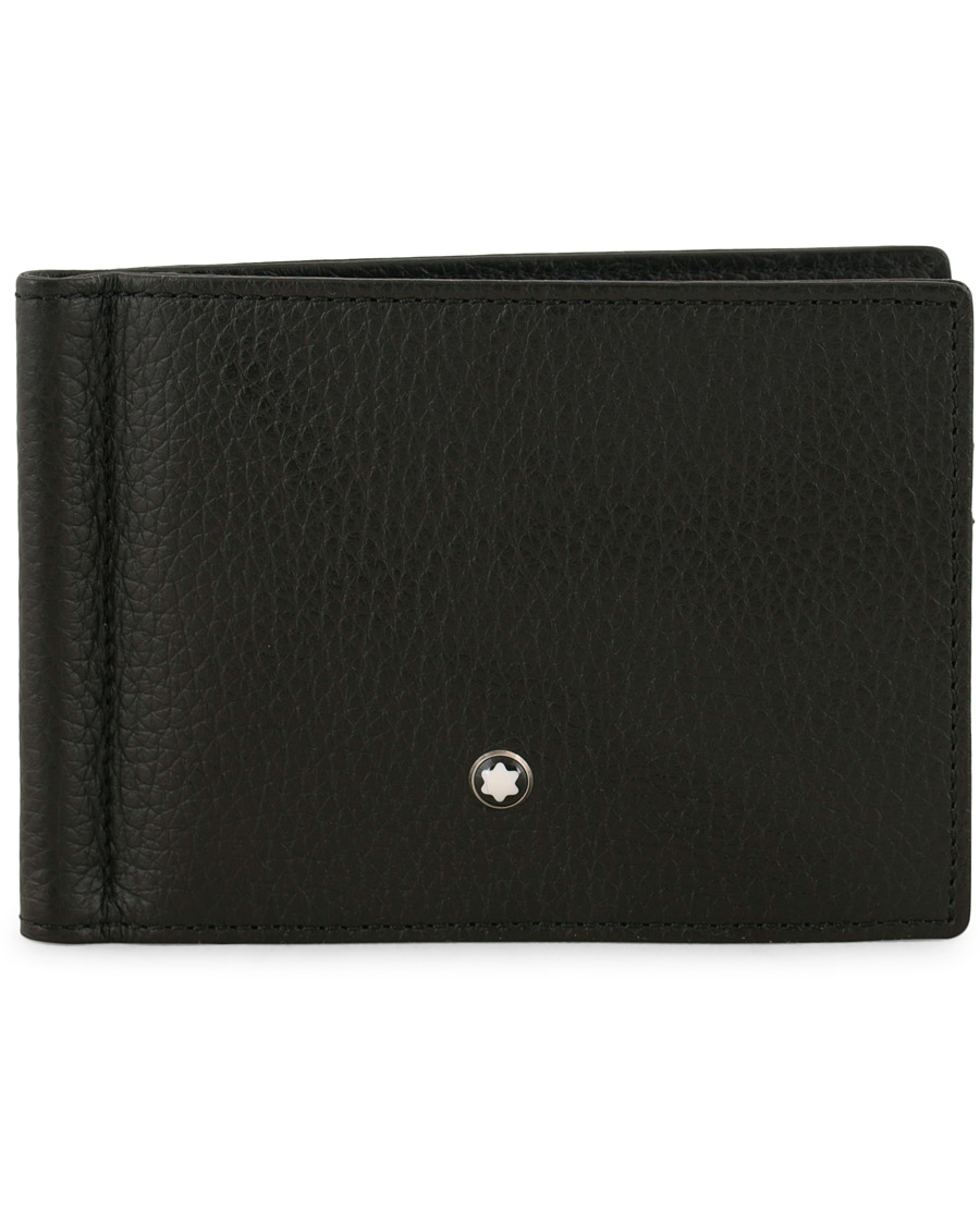 Herre | Montblanc Meisterstück Soft Grain Wallet 6cc Money Clip Small Black | Montblanc | Meisterstück Soft Grain Wallet 6cc Money Clip Small Black