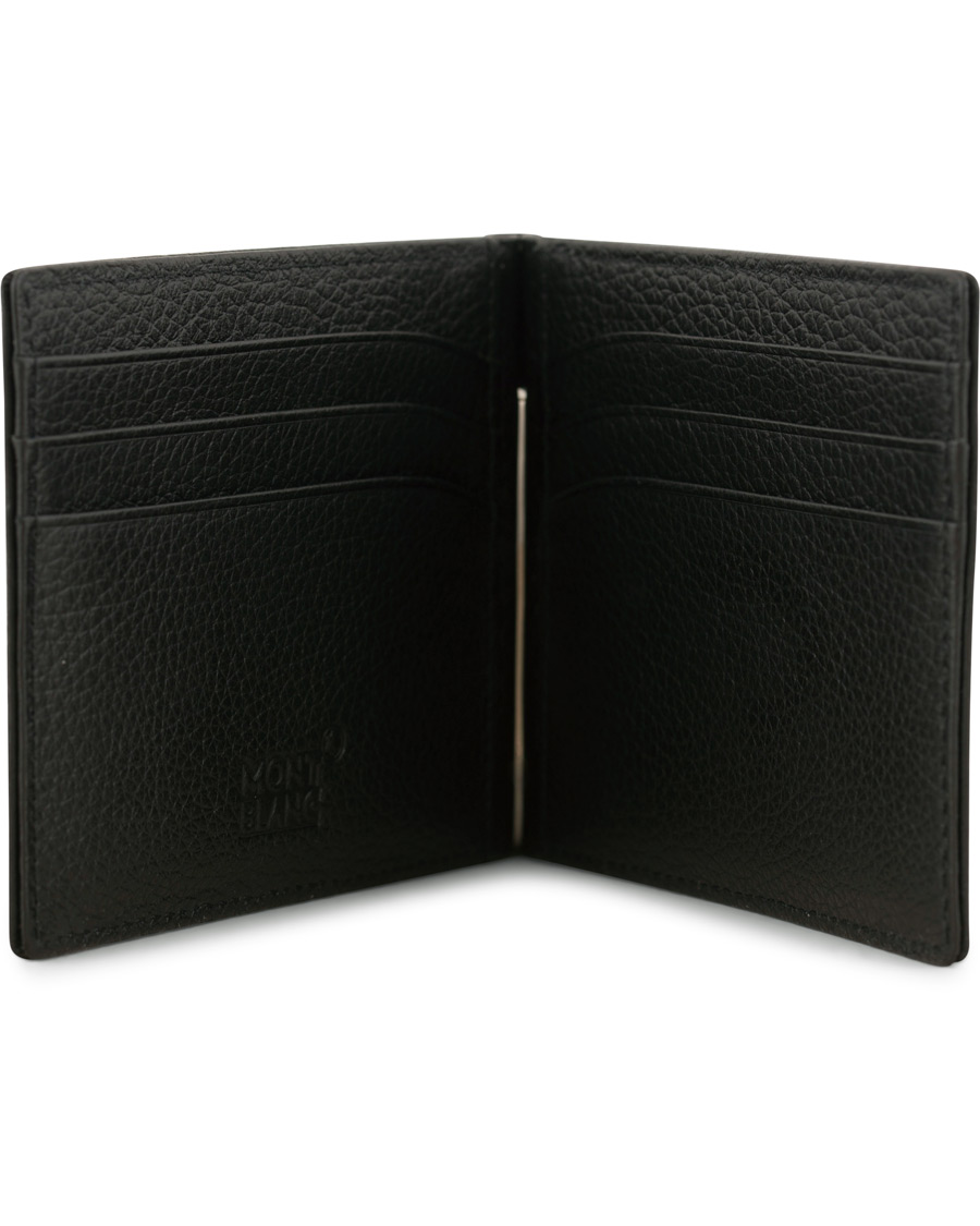 Herre | Montblanc Meisterstück Soft Grain Wallet 6cc Money Clip Small Black | Montblanc | Meisterstück Soft Grain Wallet 6cc Money Clip Small Black