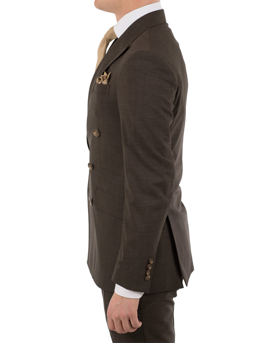 Herre | Dresser | Polo Ralph Lauren | Double Breasted Prince of Wales Wool Suit Brown