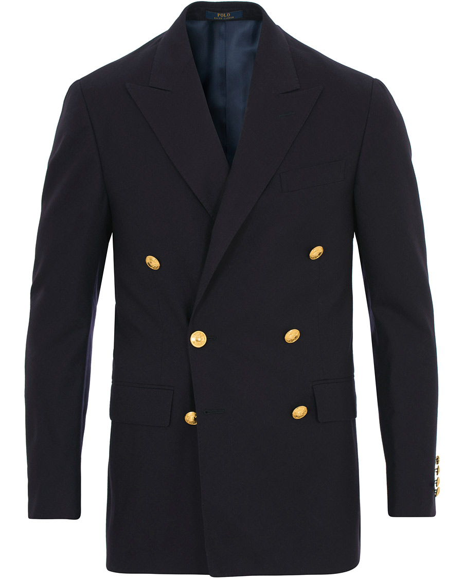 Herre | Dressjakker | Polo Ralph Lauren | Polo Double Breasted Wool Club Blazer Navy