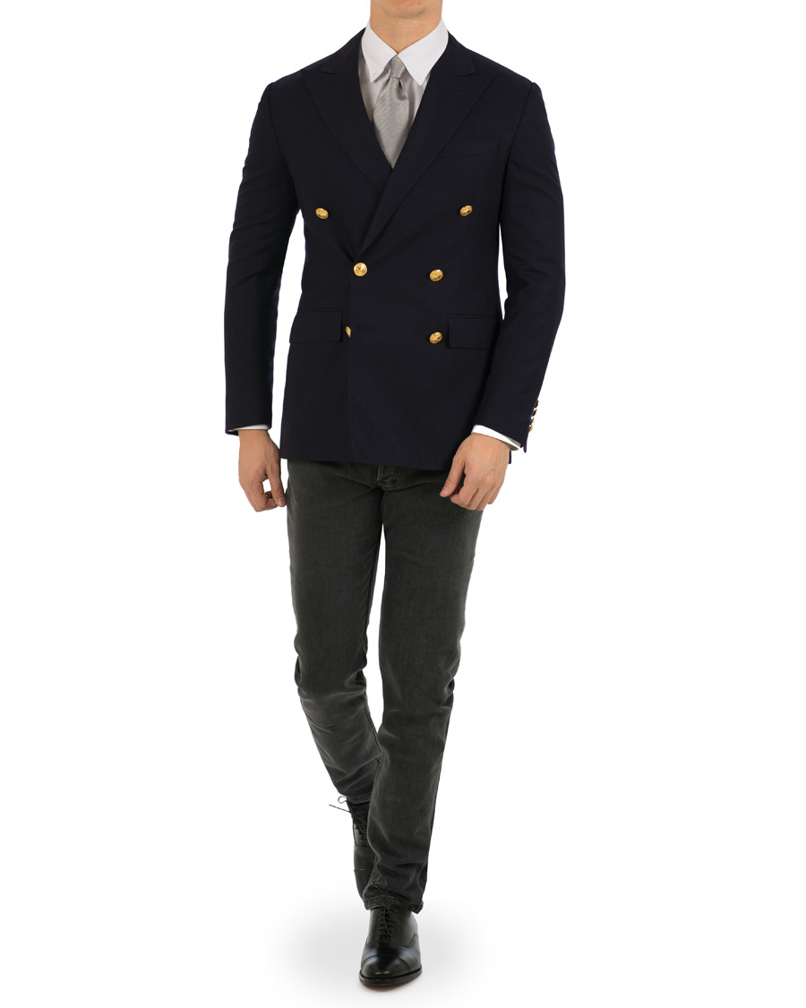 Herre | Dressjakker | Polo Ralph Lauren | Polo Double Breasted Wool Club Blazer Navy