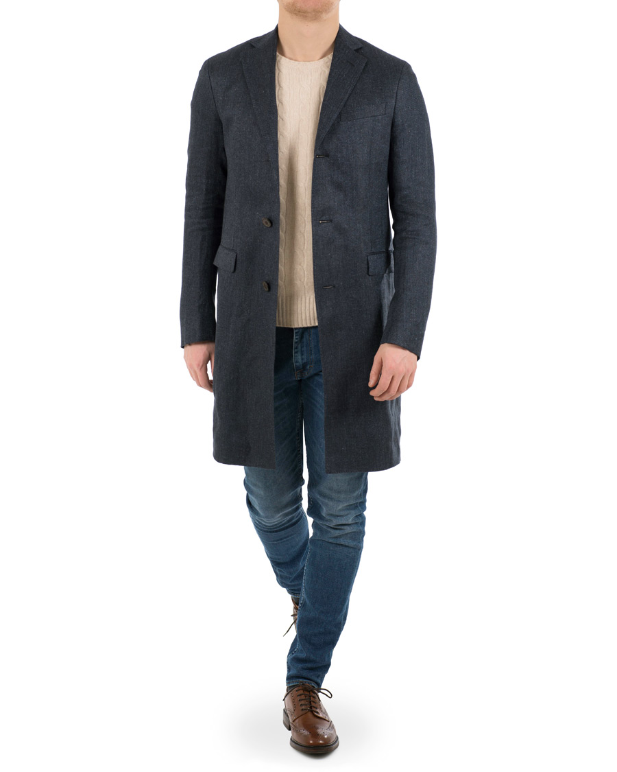 Herre | Jakker | Polo Ralph Lauren | Linen Top Coat Navy