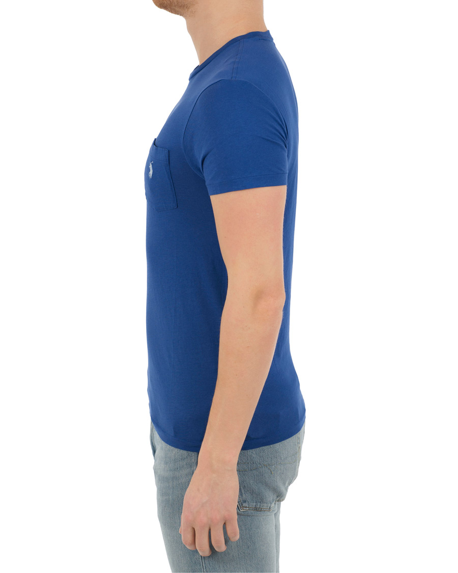 Herre | T-Shirts | Polo Ralph Lauren | Custom Fit Pocket Crew Neck Tee Provincetown Blue