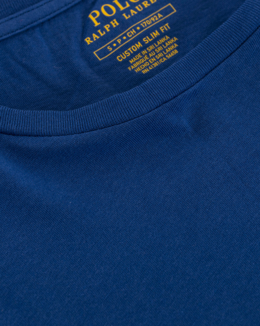 Herre | T-Shirts | Polo Ralph Lauren | Custom Fit Pocket Crew Neck Tee Provincetown Blue