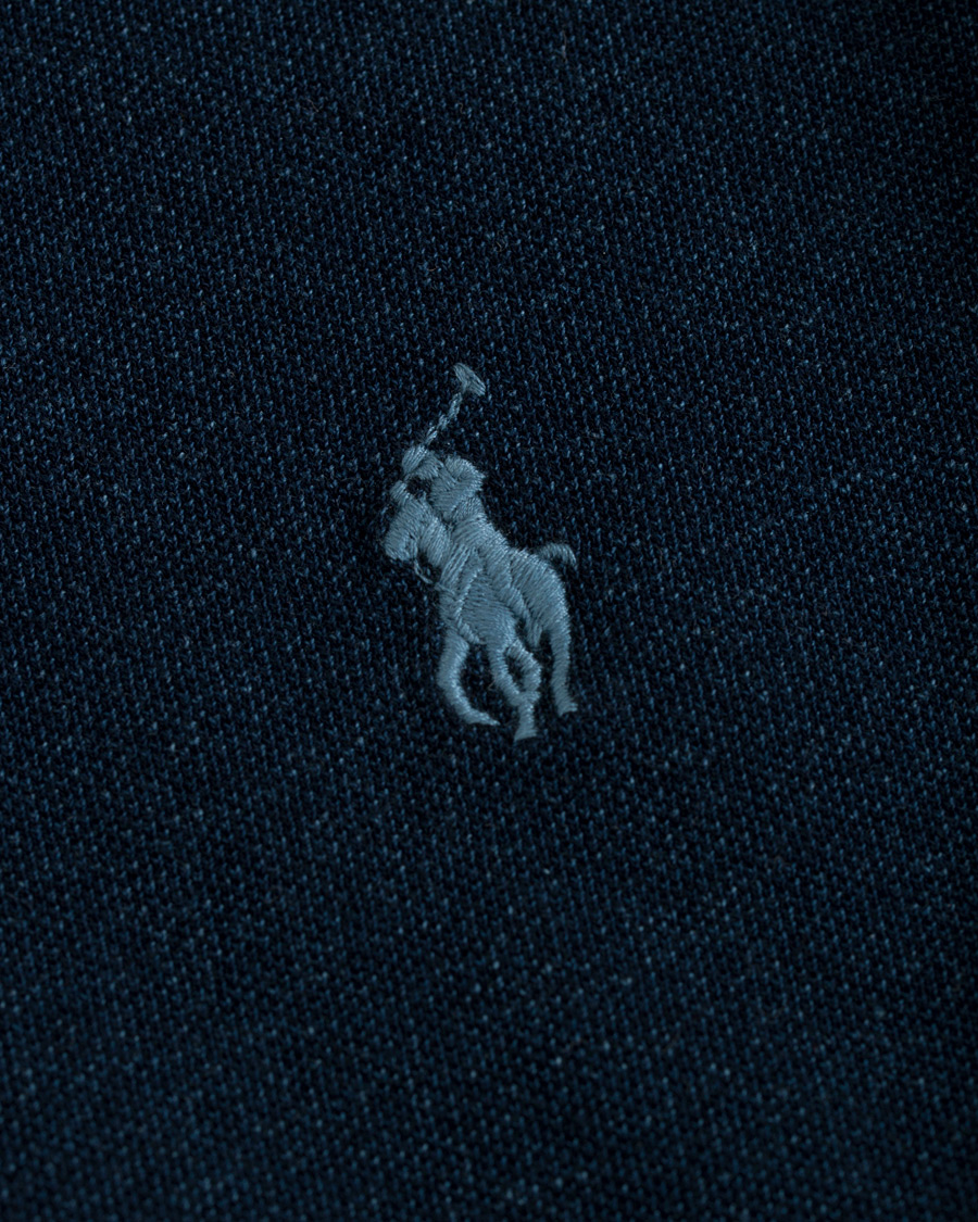 Herre | Pikéer | Polo Ralph Lauren | Featherweight Grandad Collar Polo Dark Indigo