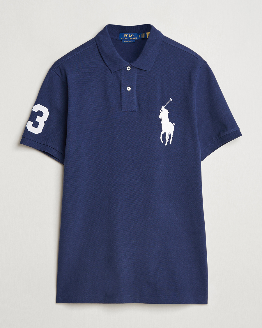 Herre | Pikéer | Polo Ralph Lauren | Custom Fit Big Pony Polo Newport Navy