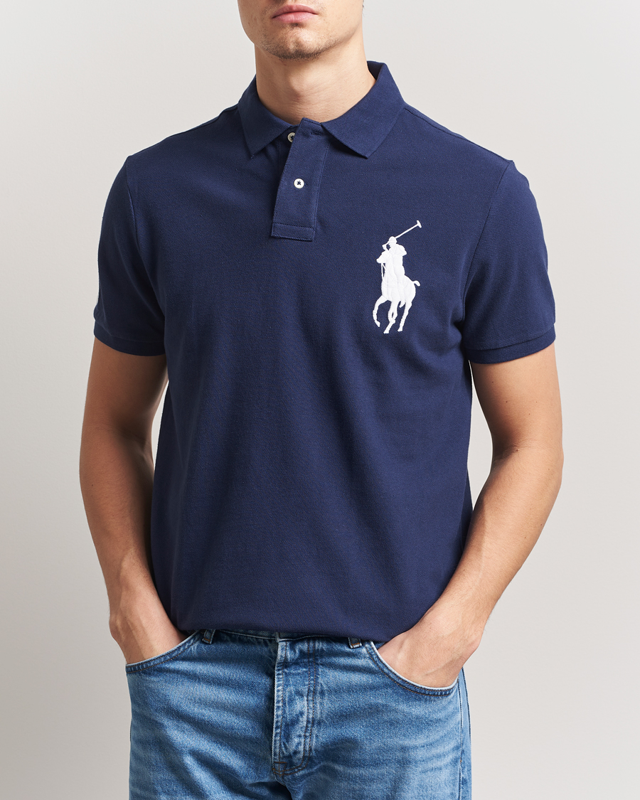 Herre | Pikéer | Polo Ralph Lauren | Custom Fit Big Pony Polo Newport Navy