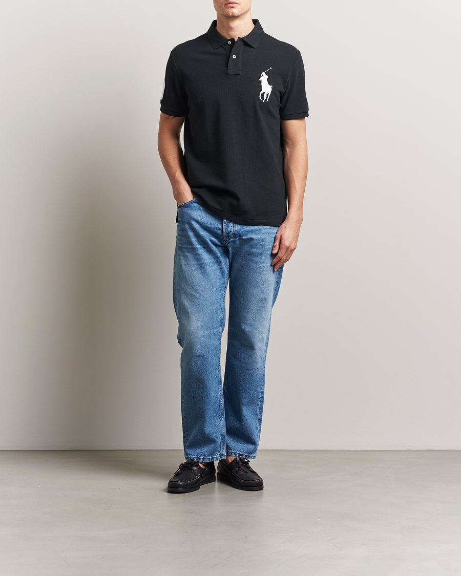 Herre | Pikéer | Polo Ralph Lauren | Custom Fit Big Pony Polo Polo Black