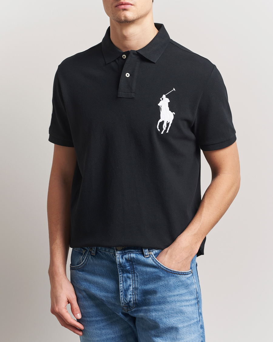 Herre | Pikéer | Polo Ralph Lauren | Custom Fit Big Pony Polo Polo Black