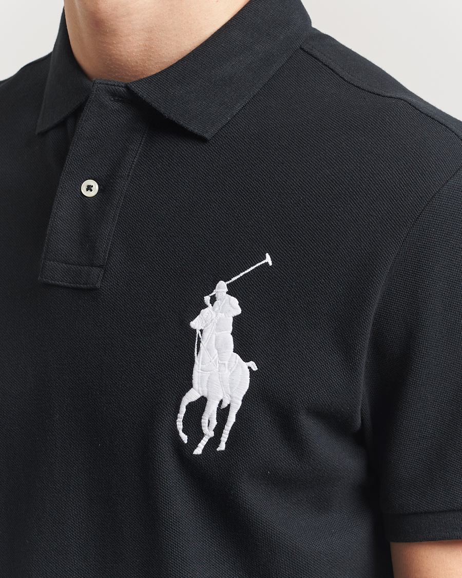 Herre | Pikéer | Polo Ralph Lauren | Custom Fit Big Pony Polo Polo Black