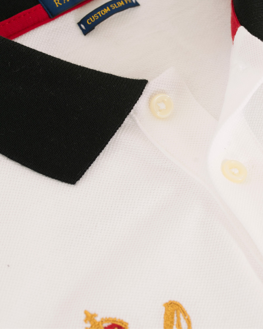 Herre | Pikéer | Polo Ralph Lauren | Custom Fit Broad Stripe Big Pony Polo White/Multi