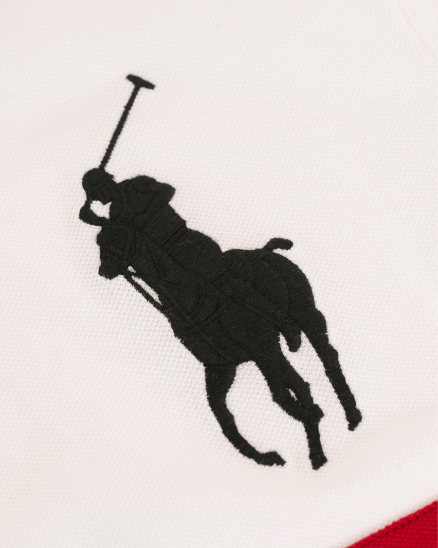 Herre | Pikéer | Polo Ralph Lauren | Custom Fit Broad Stripe Big Pony Polo White/Multi