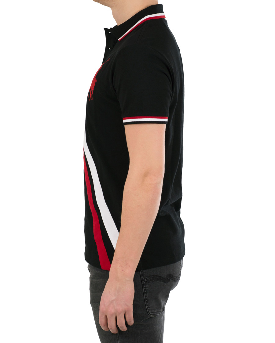 Herre | Pikéer | Polo Ralph Lauren | Custom Fit Diagonal Stripe Big Pony Polo Black/Multi
