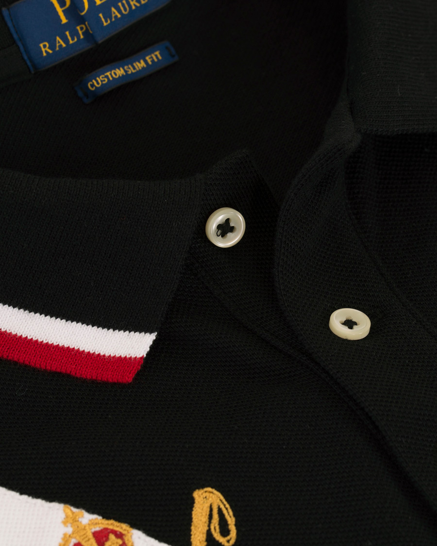 Herre | Pikéer | Polo Ralph Lauren | Custom Fit Diagonal Stripe Big Pony Polo Black/Multi