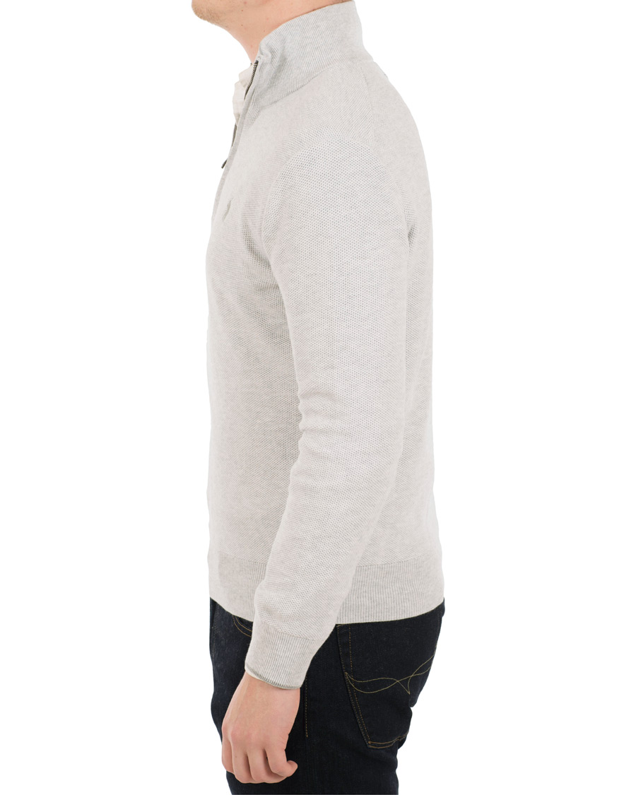 Herre | Gensere | Polo Ralph Lauren | Texture Half Zip Lawrence Grey Heather