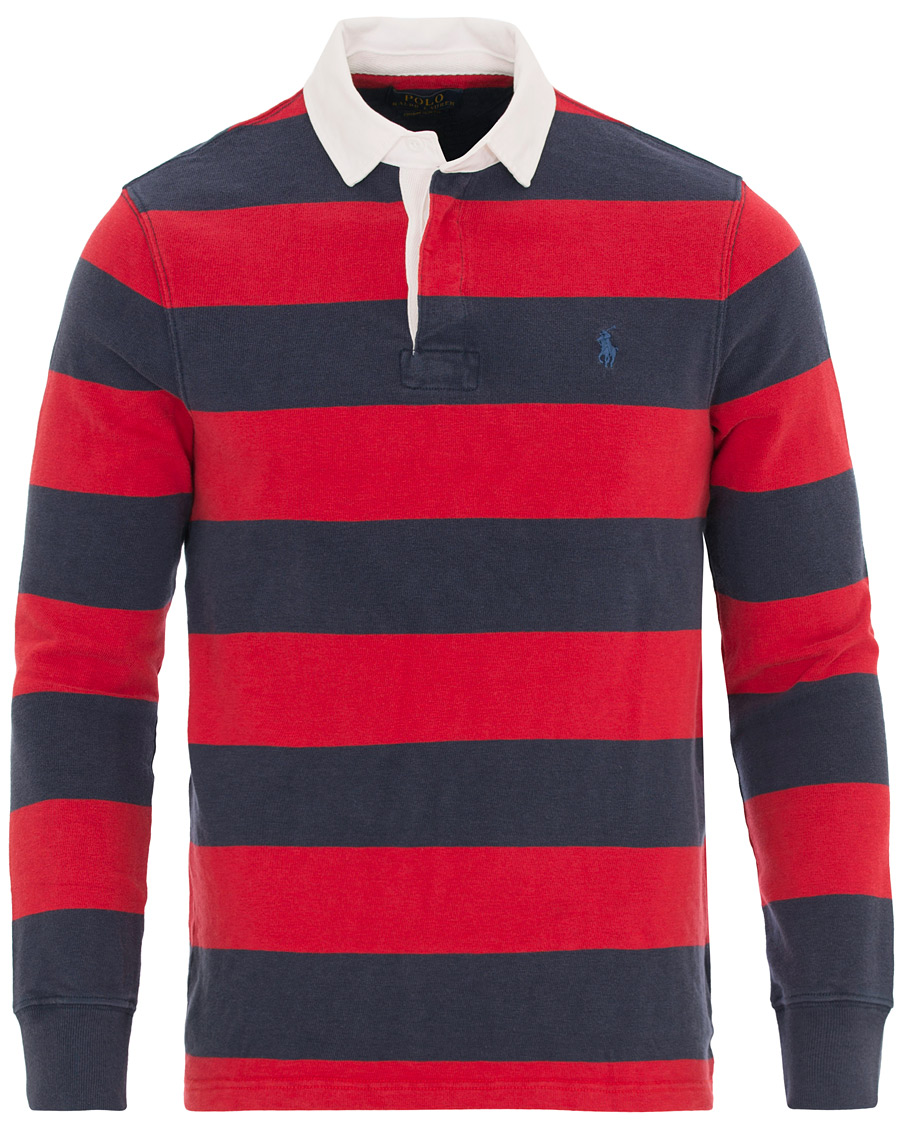 Herre | Gensere | Polo Ralph Lauren | Stripe Rugby Newport Navy/Ralph Red