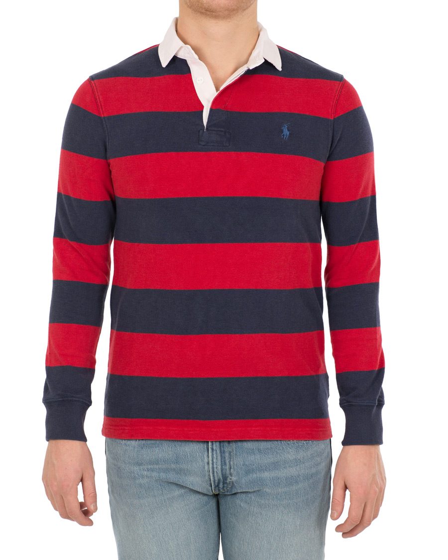 Herre | Gensere | Polo Ralph Lauren | Stripe Rugby Newport Navy/Ralph Red