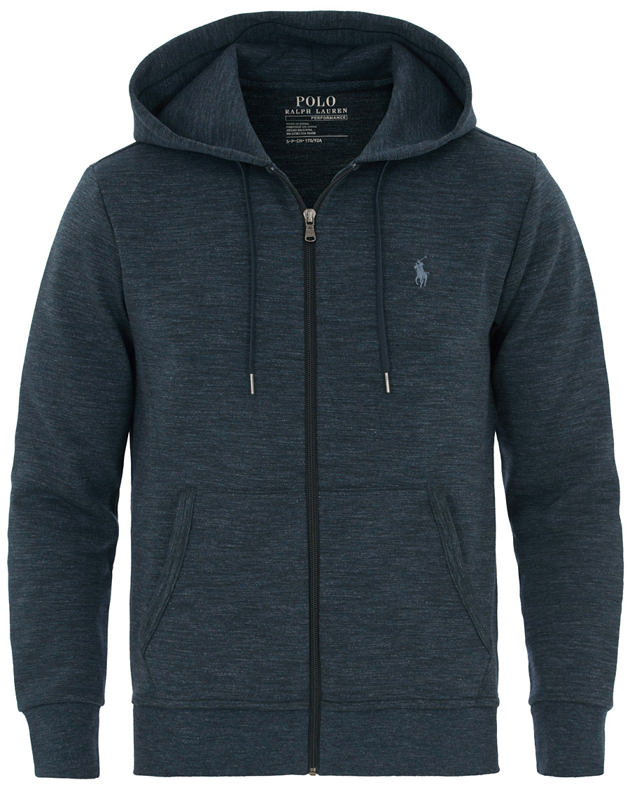Herre | Gensere | Polo Ralph Lauren | Tech Performance Full Zip Hoodie Blue Eclipse
