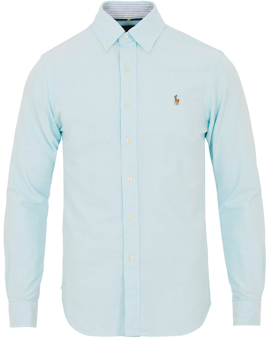 Polo Ralph Lauren Core Fit Oxford Button Down Shirt Turqouise hos CareOfCar