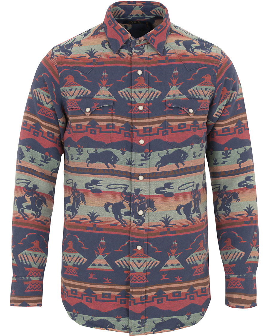Herre | Skjorter | Polo Ralph Lauren | Core Fit Western Print Shirt Cowboy
