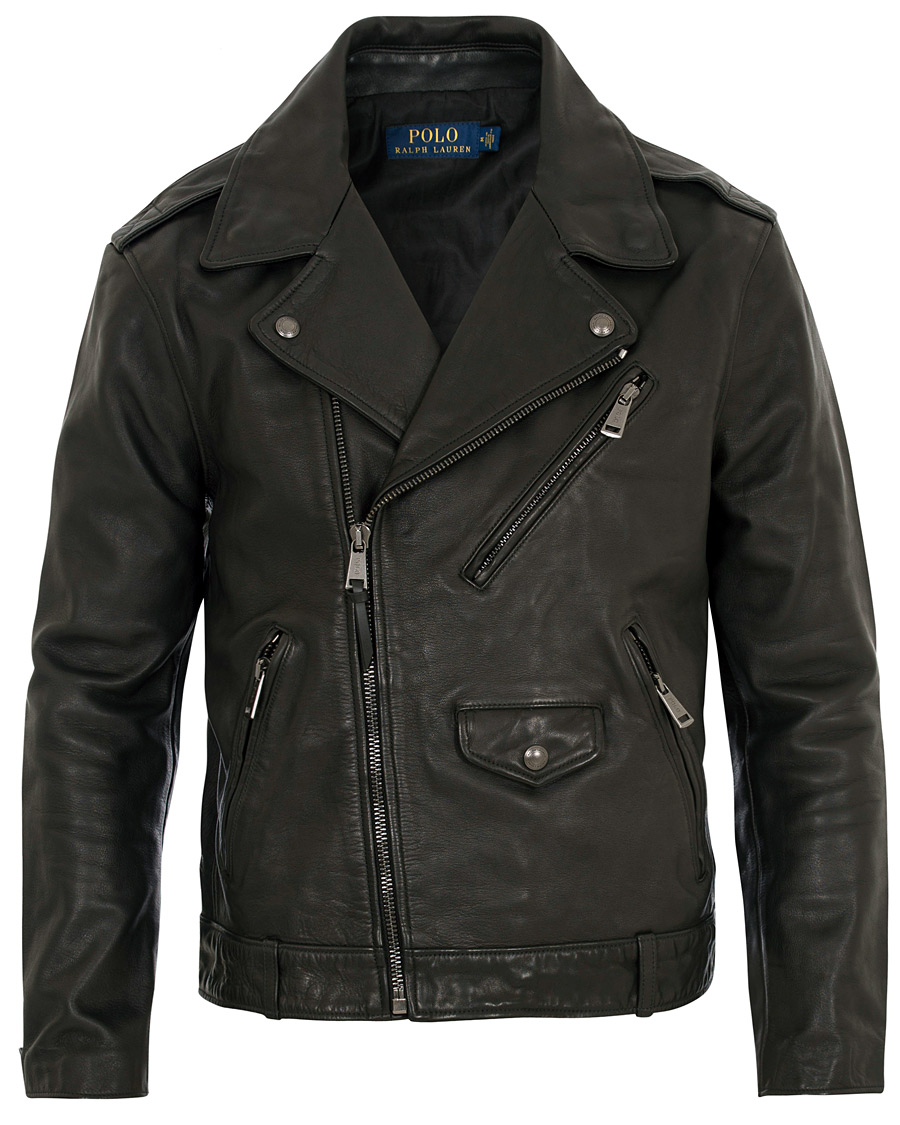 Herre | Jakker | Polo Ralph Lauren | Leather Biker Jacket Polo Black