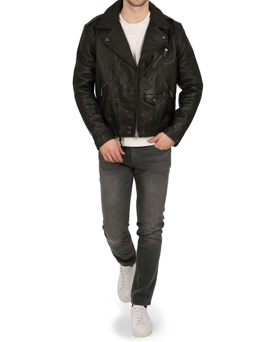 Herre | Jakker | Polo Ralph Lauren | Leather Biker Jacket Polo Black