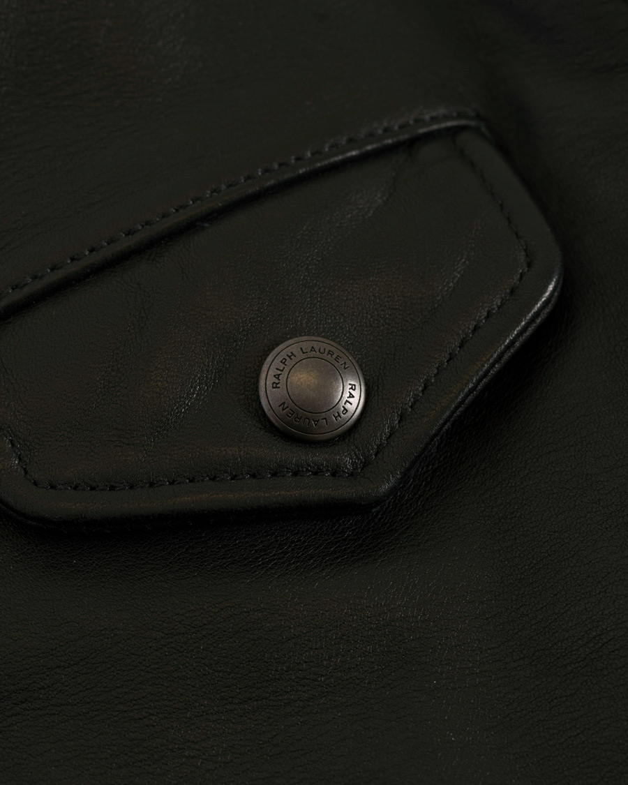 Herre | Jakker | Polo Ralph Lauren | Leather Biker Jacket Polo Black