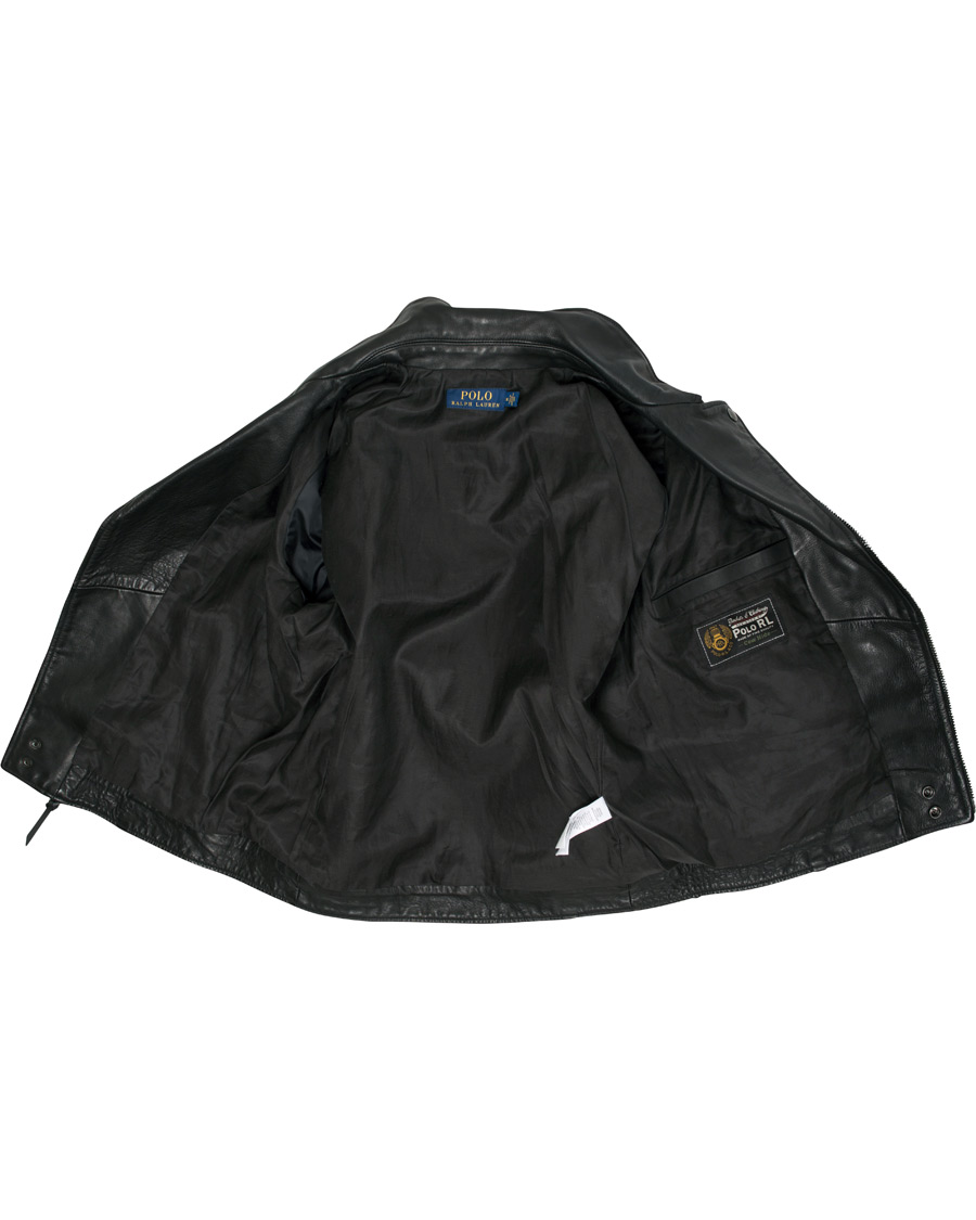 Herre | Jakker | Polo Ralph Lauren | Leather Biker Jacket Polo Black