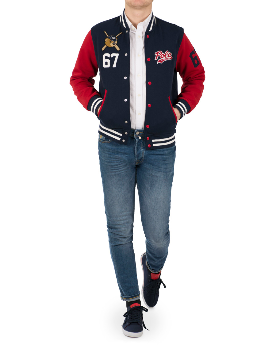 Herre | Gensere | Polo Ralph Lauren | Baseball Bears Collection Jacket Cruise Navy