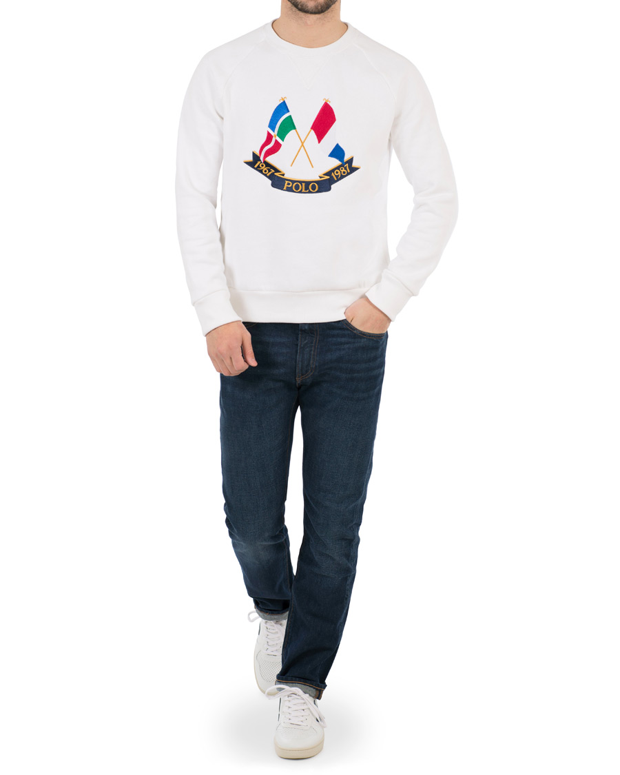 Herre | Gensere | Polo Ralph Lauren | Bring It Back Collection Crew Neck Sweatshirt White