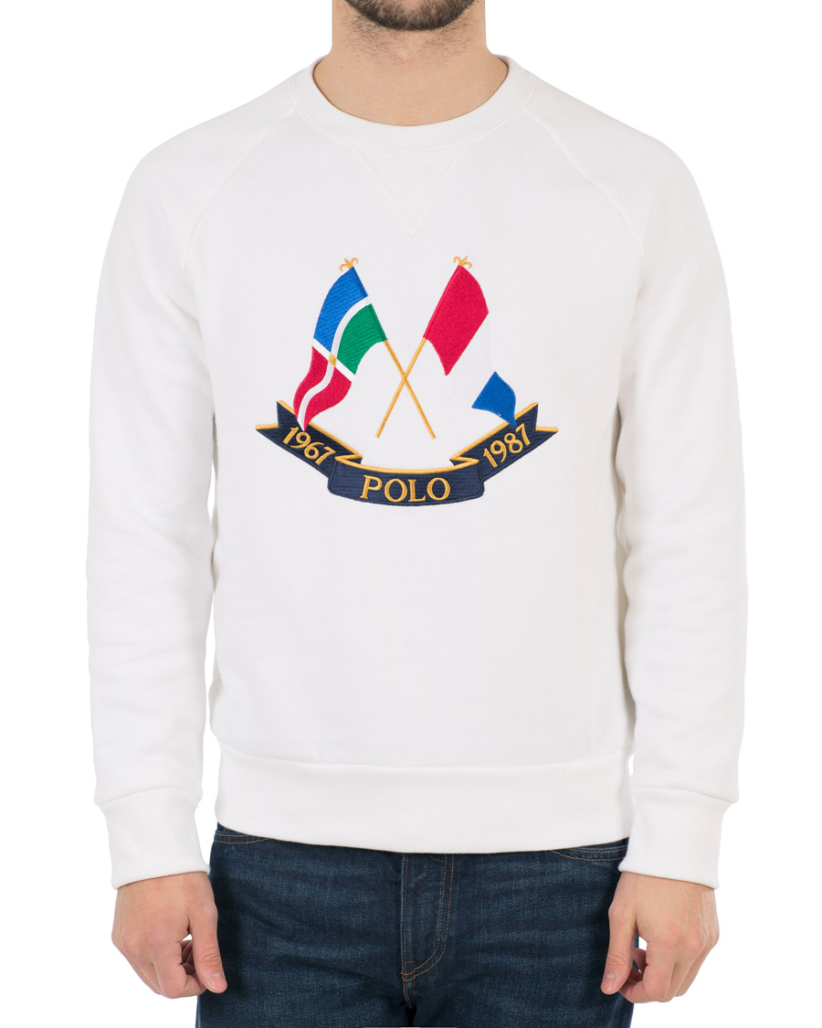 Herre | Gensere | Polo Ralph Lauren | Bring It Back Collection Crew Neck Sweatshirt White